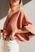 Wide Rib Knit Button Front Dolman Sleeve Sweater Cardigan